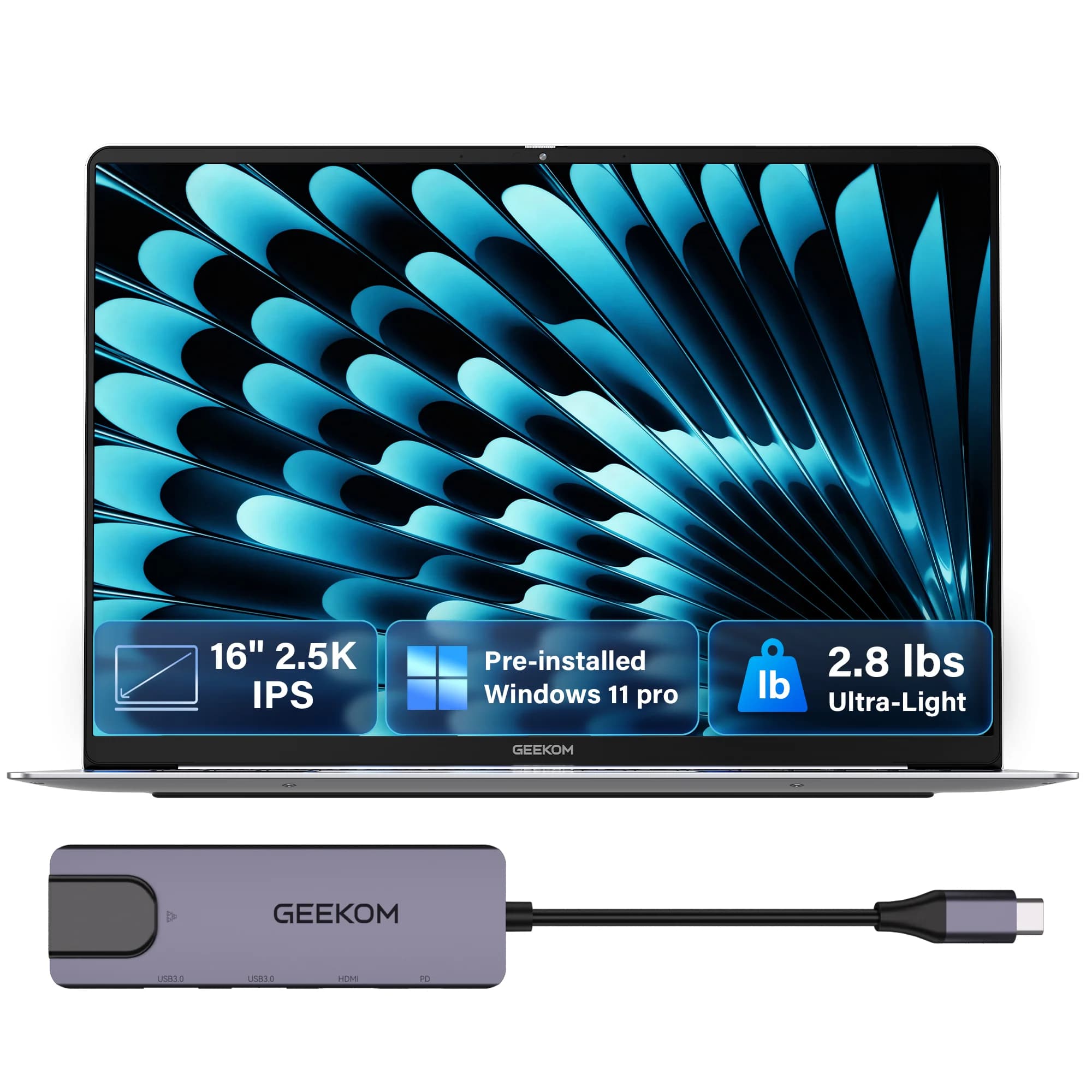 GEEKOM GeekBook X16 Pro 16 inch Laptop | U9-185H