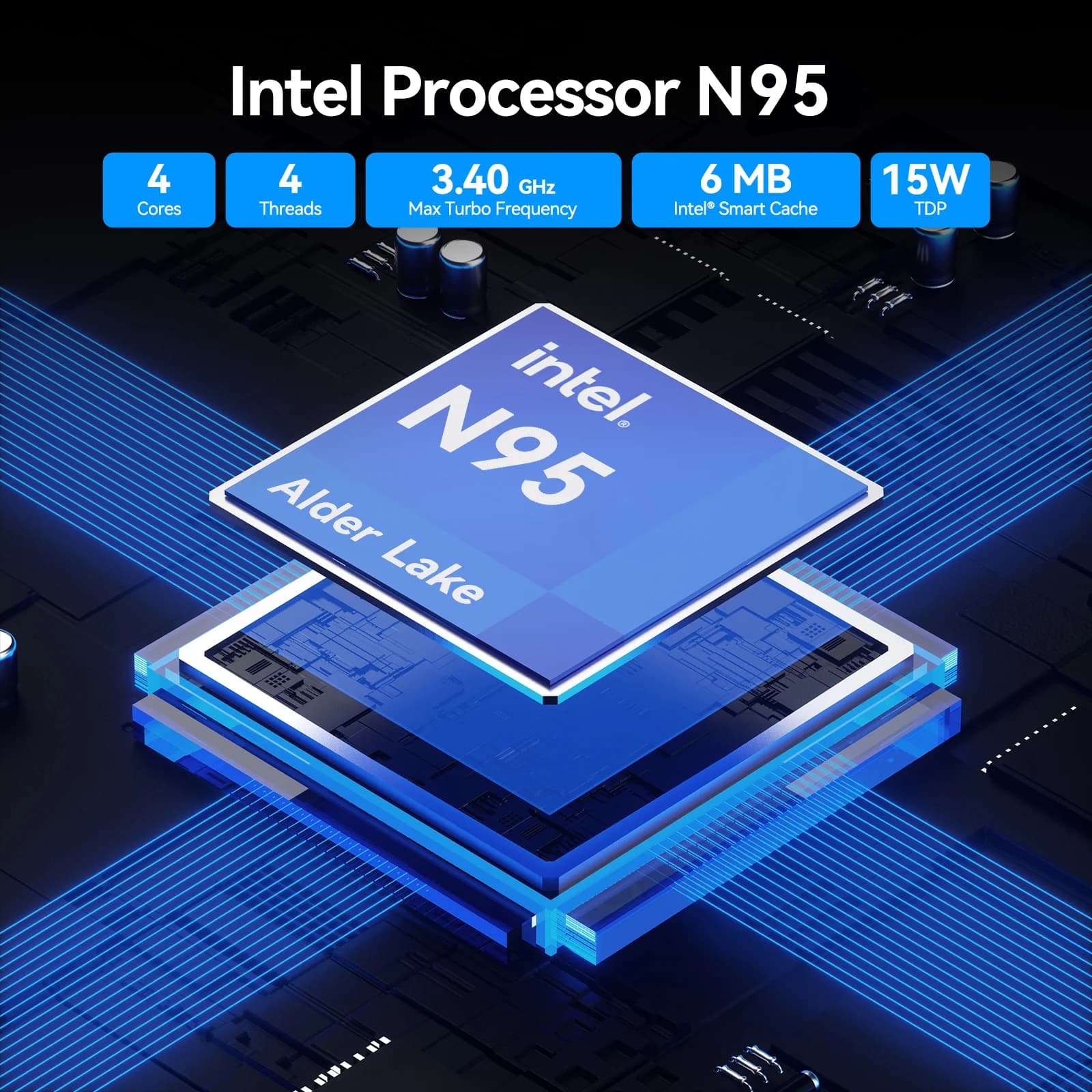 GEEKOM Air12 Lite Mini PC with Intel® Processor N95
