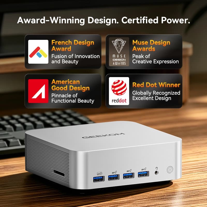 GEEKOM A9 Max 2026 Edition AI Mini PC with AMD Ryzen™ AI 9 HX 470 | HX 370