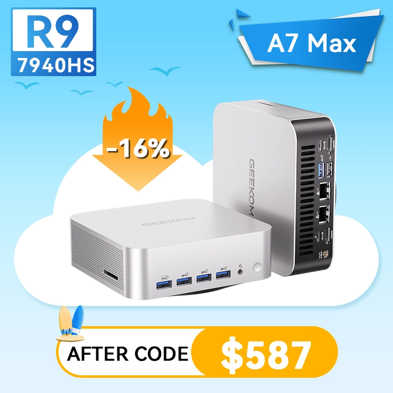 A7 Max now only 587 GEEKOM summer sale 2026